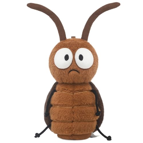 champracer Cucarachas de peluche de 24 cm, cucarachas, pequeño insecto, peluche de peluche, muñeca de cucarachas, juguete de peluche esponjoso para jugar y abrazar, regalo de cumpleaños para niños