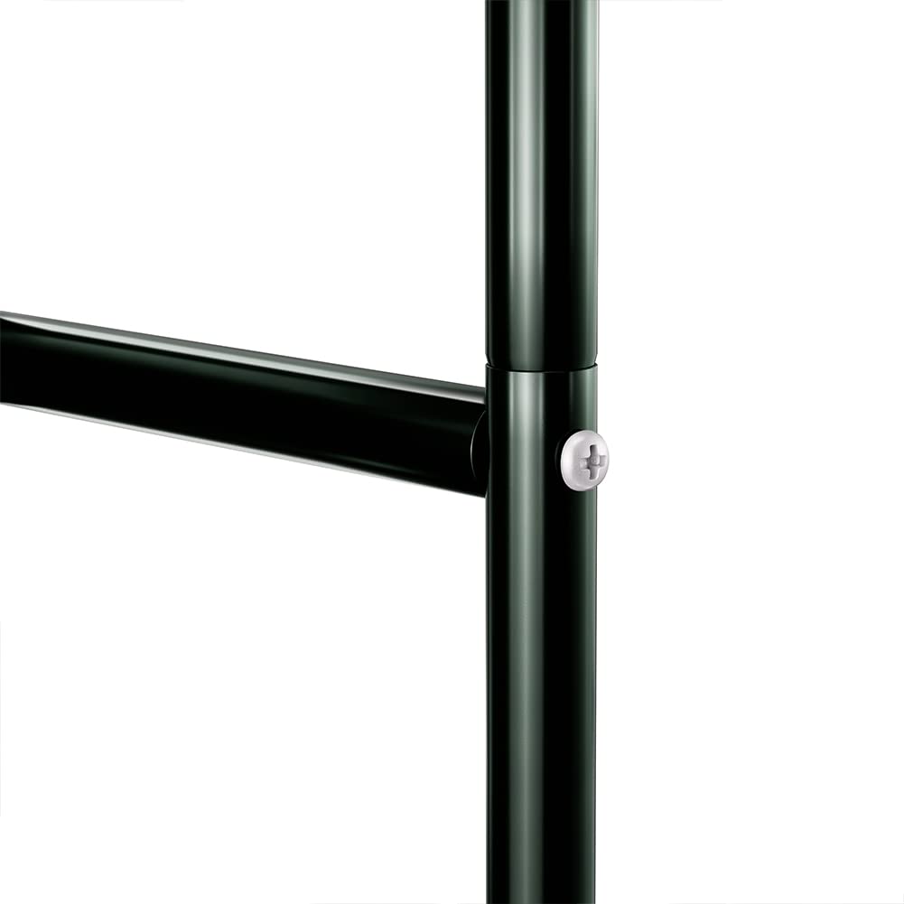 BAKAJI Arco da Giardino Supporto per Rose Piante Rampicanti in Metallo 140-170 x 38 x 240H cm Colore Verde Scuro