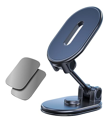 JYFKINN Soporte Magnético Movil Coche【Plegable Soporte Móvil Coche Iman】 360 ° Universal Magnético Porta Movil Coche para iPhone Samsung Todos los Smartphone