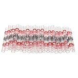 For den Einsatz in der Automobil- und Schifffahrtsbranche, 50 Stück Schrumpf-Stoßverbinder for elektrische Kabel – AWG 10–26 Dichtungshülsen-Spleißklemmen(Red)