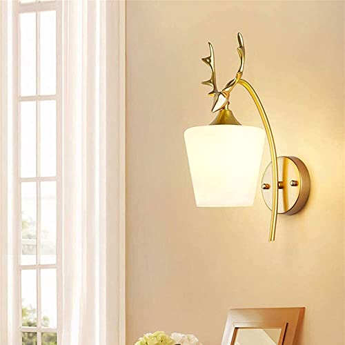 Aplique de pared nórdico de hardware y vidrio premium E27 para proyectos de villas 3