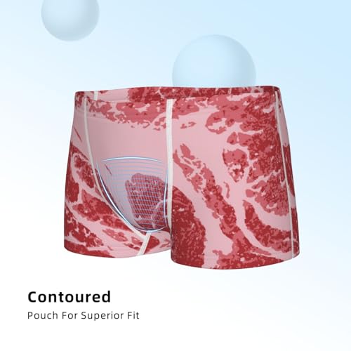 Boys' Cotton Boxer Brief Soft Underwear-Striped Meat4