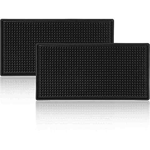 WISHMART Heavy Duty Rubber Bar Mats Set Cover