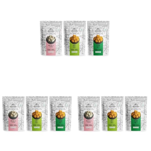 Image of Mr. Makhana Roasted Makhana & Foxnuts : Himalayan Salt & Papper, Lime & Chilli, Pudina Party (Pack of 9x55 gm) | Gluten Free | MSG Free | Roasted in Olive Oil | Rich Calcium
