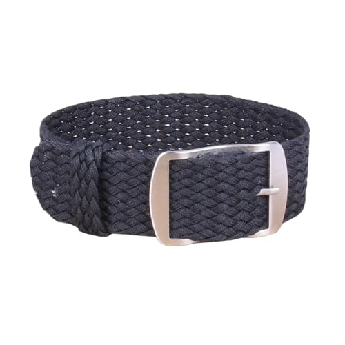 PEtbon 14mm/16mm/18mm/20mm/22mm einfarbiges gewebtes NylonUhrenarmband für mechanische Uhren, Armbänder