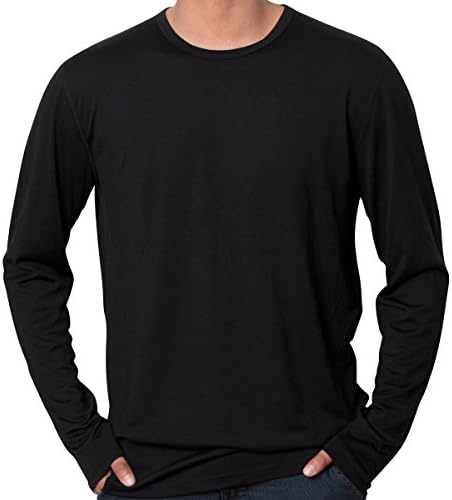 Cold Snap Merino, Long Sleeve Baselayer, Midweight, 210 GSM, 100% Merino Wool, XL Black