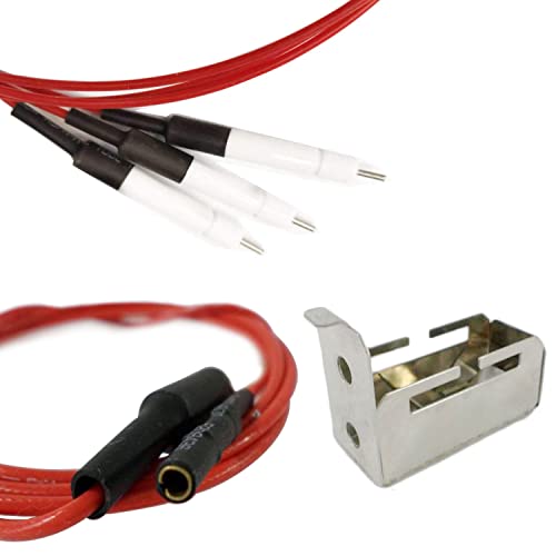 Moasker Grill Igniter Replacement Kit With Collector Box For Dcs Gas Grills Models, Stainless Electrode And Wire For Dcs 27Dbq, 27Dbqr, 27Dbr, 27Dsbq, 27Dsbqr (3-Pack) #TOP3