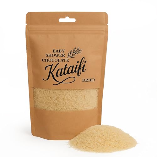 Dried & Roasted Chopped Kataifi Shredded Filo Dough – Kadayif for Dubai Chocolate Bar, Kunafa Pastry, Kanafeh Shredded Wheat, Dubai Chocolate Filling Ingredient (5.3 oz (150 gr), Dried)