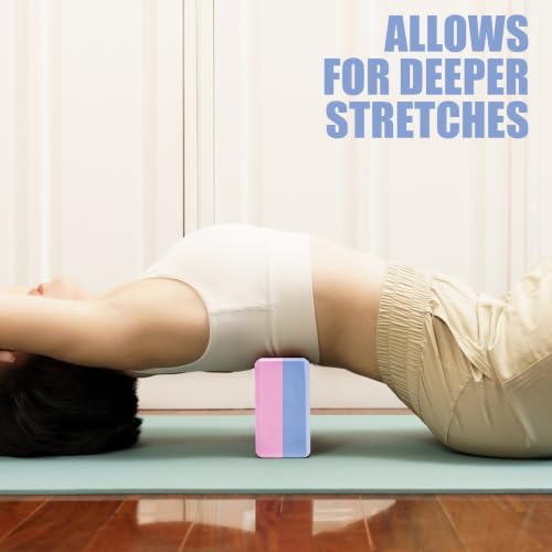 Image of Septo 2 Pcs Yoga Blocks, 9x6x3 Inch Foam Blocks for Pilates