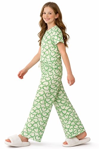 Image of TotzTouch Night Dress Kids Girls - Soft, Comfy & Adorably Stylish Printed Pyjama Set Age 6 Months to 15 Years