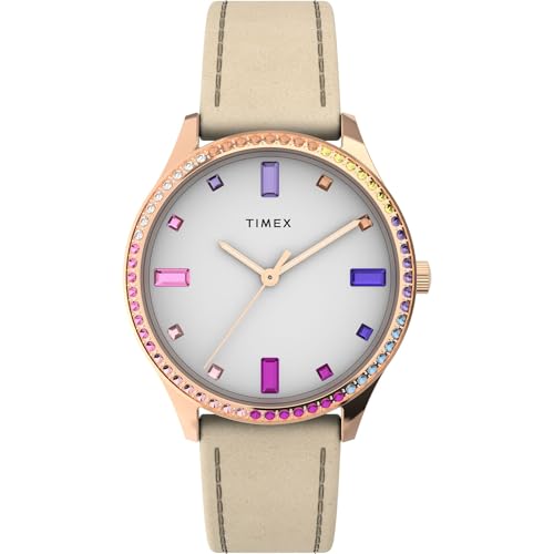Image of Timex Transcend 34mm Women's Analog Watch | Stylish Modern Design