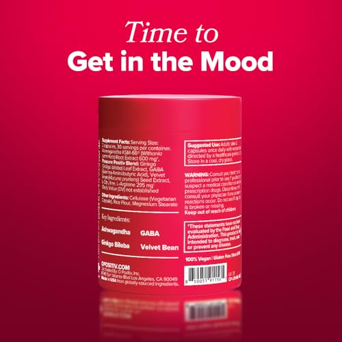 O Positiv URO Vaginal Moisture & Mood – Formulated to Support Vaginal Moisture, Mood & Relaxation – with KSM-66® Ashwagandha, Ginkgo Biloba, Mucuna pruriens, and GABA – 30 Servings - Image 7
