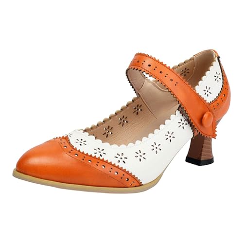 Escarpins plateforme talons hauts Mary Jane au design rétro raffiné