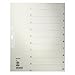 Produktbild Leitz Papierregister 1-10, A4, Papier, 10 Blatt, grau