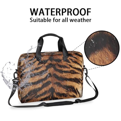 Maletín para laptop con estampado tigre, 13-16 pulgadas miniatura 3