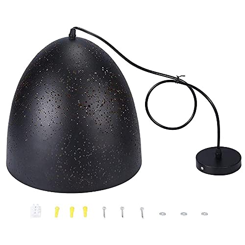 Iluminación interior E27 estilo retro americano con lámparas colgantes caladas 7