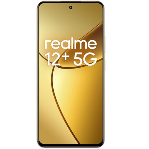 Image of realme 12+ 5G Smartphone 8+256 GB Supports NFC, Dimensity 7050 5G Chipset, Sony LYT-600 OIS, 120 Hz AMOLED Display, Rain Resistant Smart Touch, Dual SIM Cards, Beige (Without Adapter)