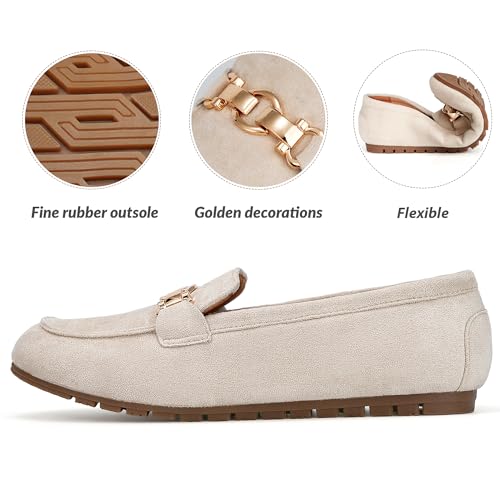 Image of VERDASCO Women's Loafers Comfort Slip-Ons Flat Work Shoes Casual Moccasins Penny Loafers Lady Dress Shoes
