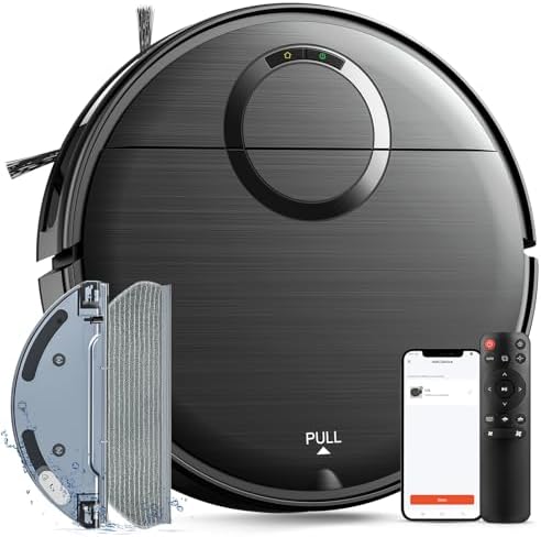 Robot Vacuum and Mop Combo, Robotic Vacuum Cleaner 2 in 1 Vacuumi...