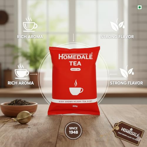 Image of Homedale Tea 500 G | Pack Of 1 | Total High Grown Nilgiri Ctc Tea - Black, Powder