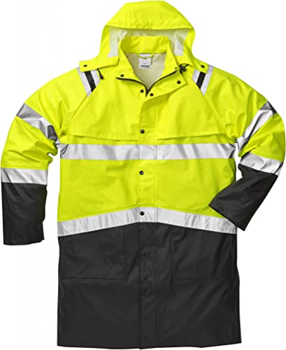 Fristads Warnschutz-Regenjacke Klasse 3 4634 Rs - Größe XL - Warnschutz gelb/schwarz – Miniatur