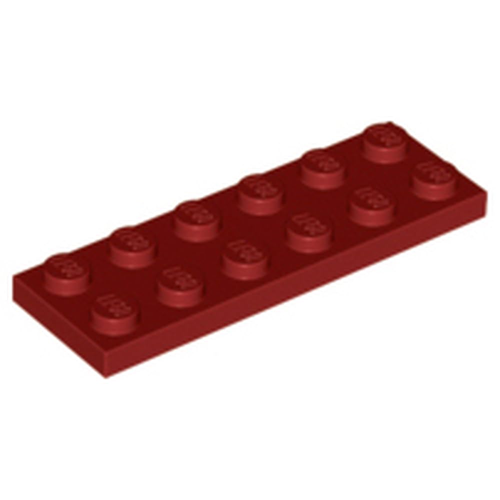 LEGO Plate 2 x 6 Part 3795, Part 3795, Choose Your Colour (Dark Red, 10, Bricks) — image 1
