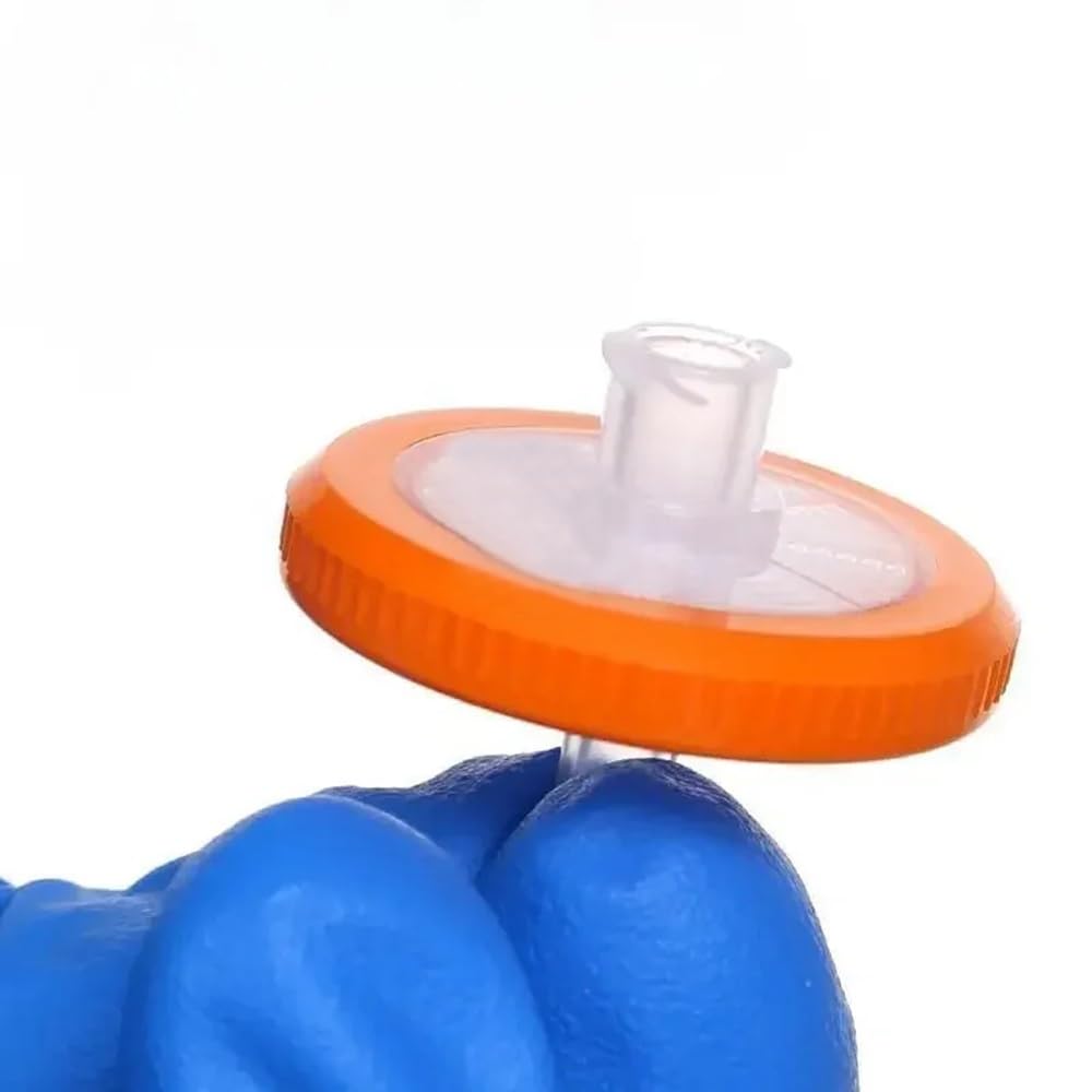 Spritzenfilter aus Nylon, Labor-Einweg-Spritzenfilter 13 mm/25 mm, 0,22 µm/0,45 µm, 100 Stück(PTFE 25mm 0.22um)