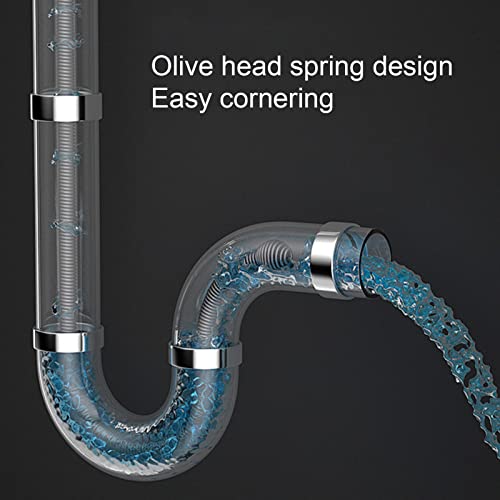 Electric Drain Auger, US 110‑240V Handheld Electric Drain Clog Remover with Automatic Clutch, for Toilet Bathroom (7.5meter / 24.6ft)