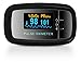 AccuMed CMS-50D1 Fingertip Pulse Oximeter Blood Oxygen Sensor SpO2 for Sports and Aviation. Portable and Lightweight with LED Display, 2 AAA Batteries, Lanyard and Travel Case (Black)