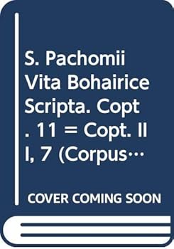 Paperback S. Pachomii Vita Bohairice Scripta: (Copt. III, 7), V. Book