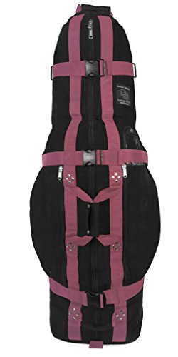 Club Glove The Last bolsa grande Pro Golf bolsa de viaje - Golf travelcover con ruedas, negro / rosa Cover