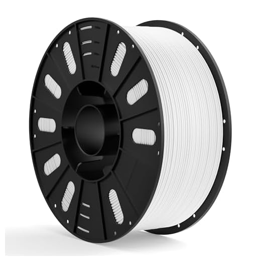 ELEGOO PLA Filament 1.75mm White 3KG, 3D Printer Filament Dimensional Accuracy +/- 0.02mm, 3kg Large Spool(6.6lbs) Fits for Most FDM 3D Printers