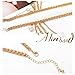 Miaband 2 Pcs Chain Layered Anklets for Women Boho Adjustable Layered Chain Foot Jewelry High Heel Shoe Anklet Accessories Summer Fashion Accessories (Gold)