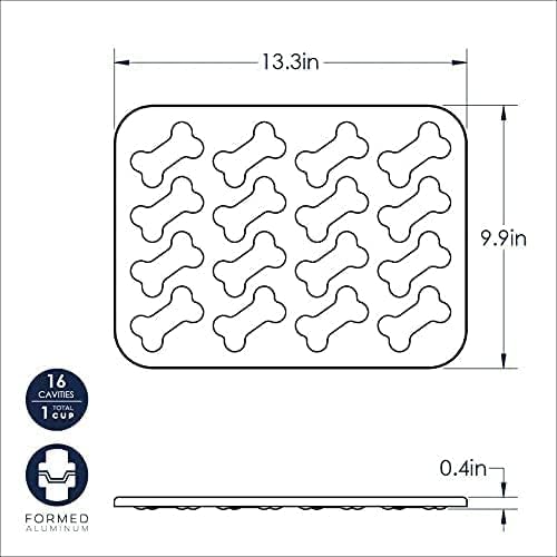 Miniatura 7 de Nordic Ware Puppy Love Pan, 16 cavidades, azul marino