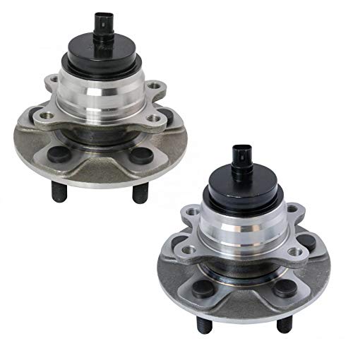 Image of TRQ Front Driver and Passenger Side Wheel Bearing and Hub Assembly Set 2 Piece Compatible with 2007-2008 Lexus LS460 2009-2017 LS460 RWD