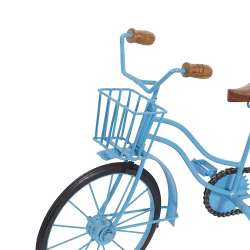 Deco-79-Metal-Bike-Decorative-Sculpture-Home-Decor-Statue-with-Wood-Accents-Accent-Figurine-18-x-4-x-11-Blue Deco 79 Metal Bike Decorative Sculpture Home Decor Statue with Wood Accents Accent Figurine 18 x 4 x 11 Blue