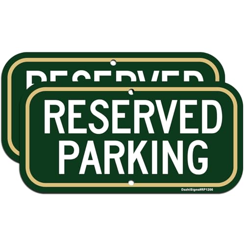 Panneau Reserved Parking Only aluminium antirouille intérieur extérieur