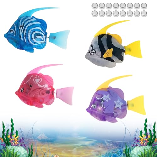 4 Piezas Robofish Pez, Afenau Robot Fish con 16 Pilas, Peces Robot, Pez BañEra Juguete EléCtrico, Flotantes Juguetes De Peces, Pez Robot Fish para Niños, Juguete de Baño 4 Piezas Robofish Pez, Afenau Robot Fish con 16 Pilas, Peces Robot, Pez BañEra Juguete EléCtrico, Flotantes Juguetes De Peces, Pez Robot Fish para Niños, Juguete de Baño