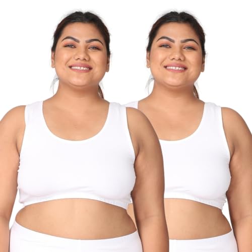 Image of Adira | Plus Size Sleeping Bra for Women | Plus Size Bra | Slip On Bras to Wear at Home | Comfortable Bra | Wirefree & High Coverage | Sleep Support | Avoids Stretch Marks | Pack of 2