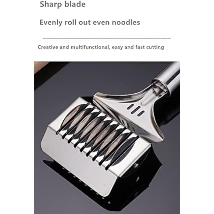 Spaghett Noodle Maker Lattice Roller Dough Cutter Tool Stainless Steel
