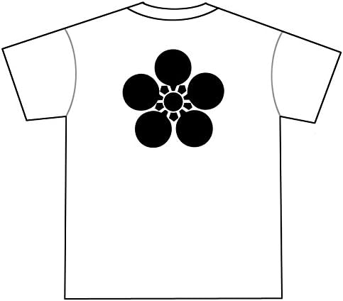 Amazon 我流本舗 プリントtシャツ 武家 家紋 シリーズ 加賀梅鉢 剣梅鉢 かがうめばち けんうめばち 加賀前田家 前田利家 L ホワイト Tシャツ カットソー 通販