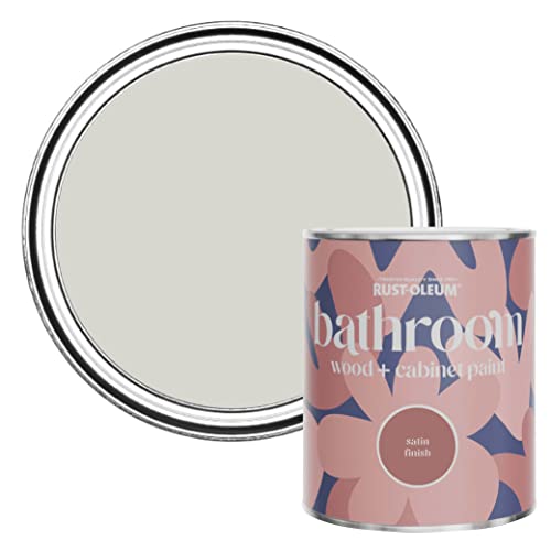 Rust-Oleum Grey Moisture Resistant Bathroom Wood and Cabinet Paint in Satin Finish - Bare Birch 750ml