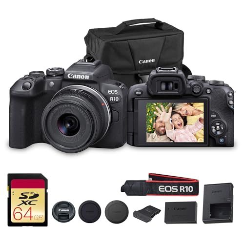 Canon EOS R10 Mirrorless Camera Kit with Lens