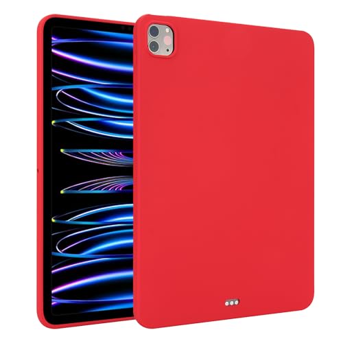 Coque iPad Pro 13 2024 silicone TPU mat rouge protection fine ultra légère