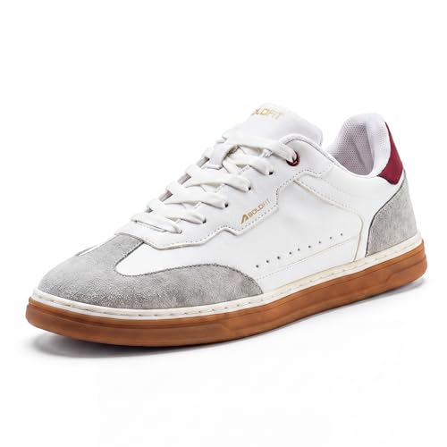 Image of Boldfit Sneakers for Men Casual Stylish Sneakers for Man with Premium PU Leather Upper, Cushioned Insole, Padded Collar, Breathable Lining & TPR Grip Sole Everyday Wear Shoes for Men Klunys