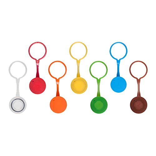 White Screw Cap for 125, 250ml Plastic Bottle- 10 Pack