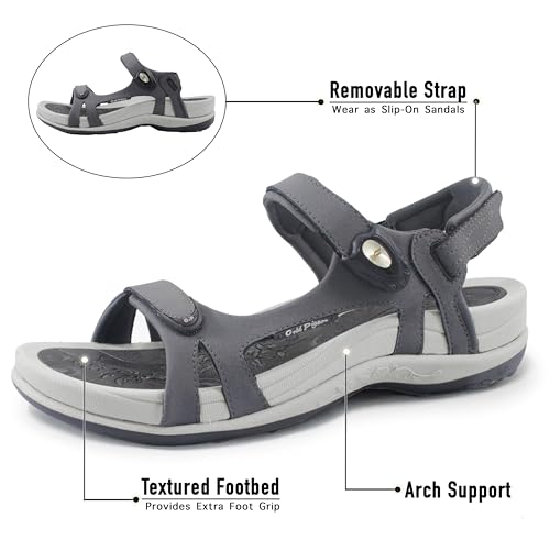 Image of SIGNATURE Arch Support Womens Sandals Comfortable Walking. Everyday Comfy Sandals Women Wear for Beach, Travel, Water, Outdoor, Hiking. Women Footwear.