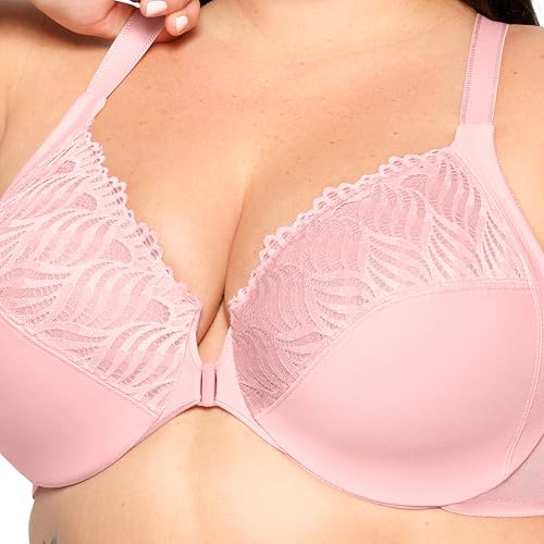 Image of Glamorise Women's Front-Close T-Back Wonderwire Underwire #1246