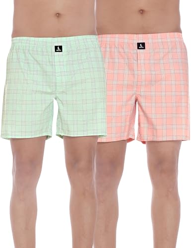 Image of Cotton Boxer Shorts for Men, Breathable, Comfortable & Lightweight (Pack of 2)