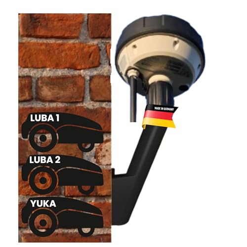 ULROAD Soporte de pared para antena RTK compatible con Mammotion LUBA AWD YUKA cortacésped robot soporte de pared soporte de pared soporte montaje grande